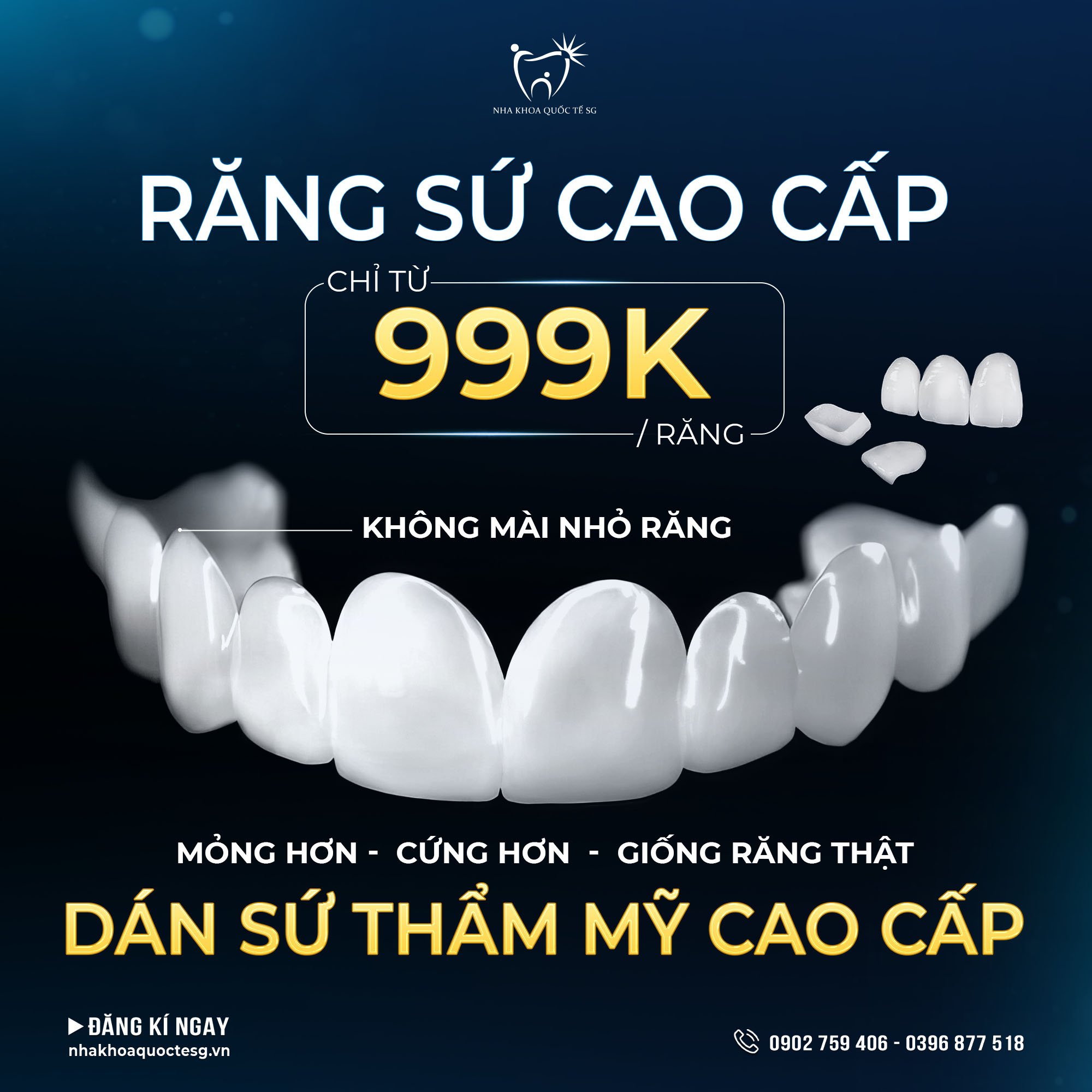 Bọc Răng Sứ Thẩm Mỹ Chính Hãng Giá Chỉ Từ 999K