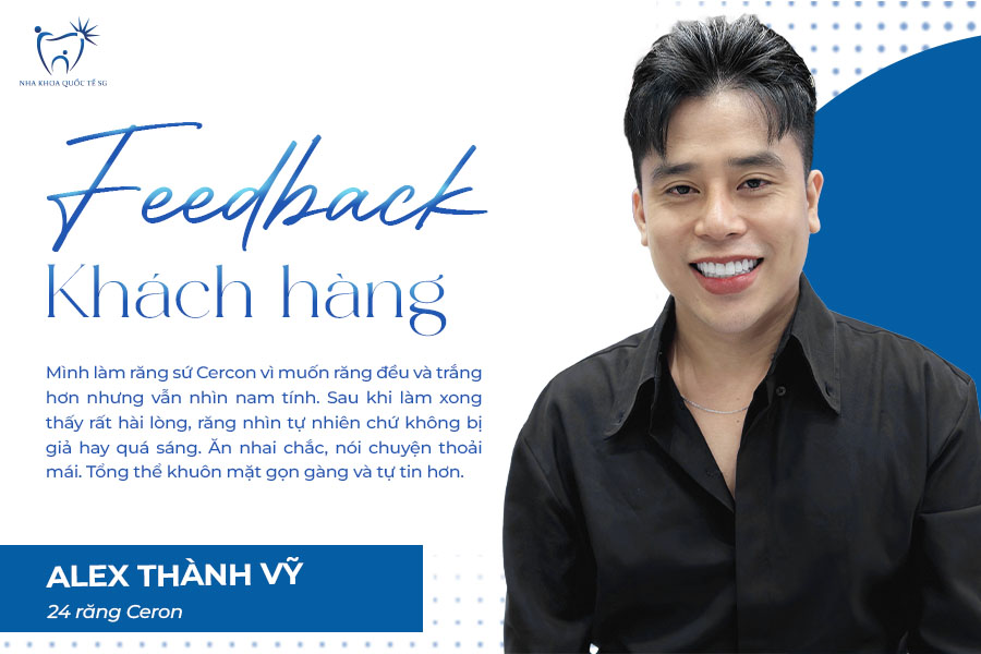 Khách hàng bọc răng sứ Cercon tại Nha Khoa Quốc Tế SG