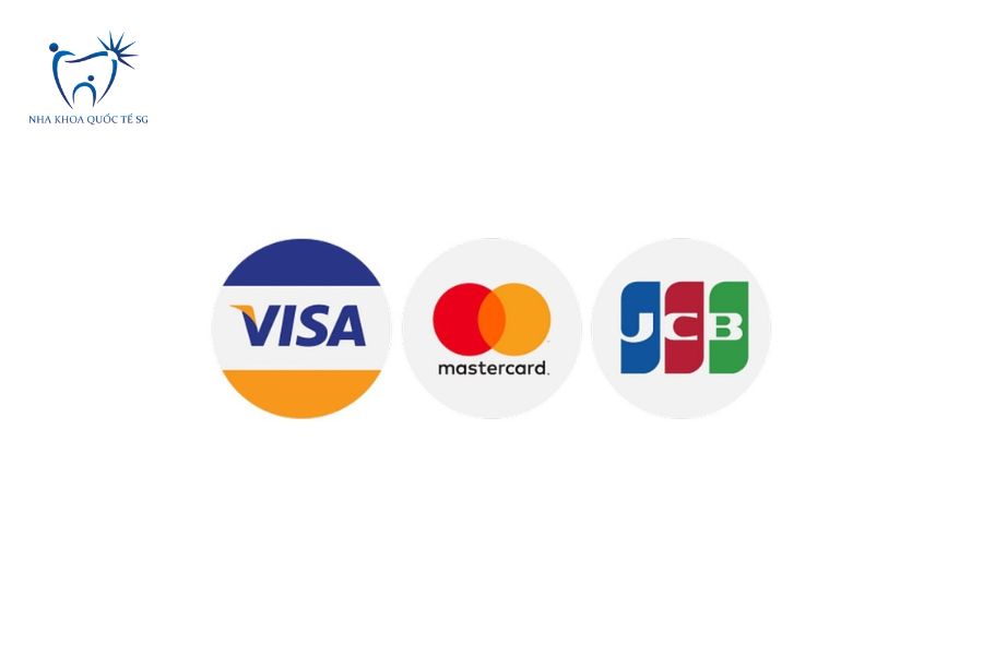Thẻ VISA, Mastercard hoặc JCB dùng để thanh toán trả góp