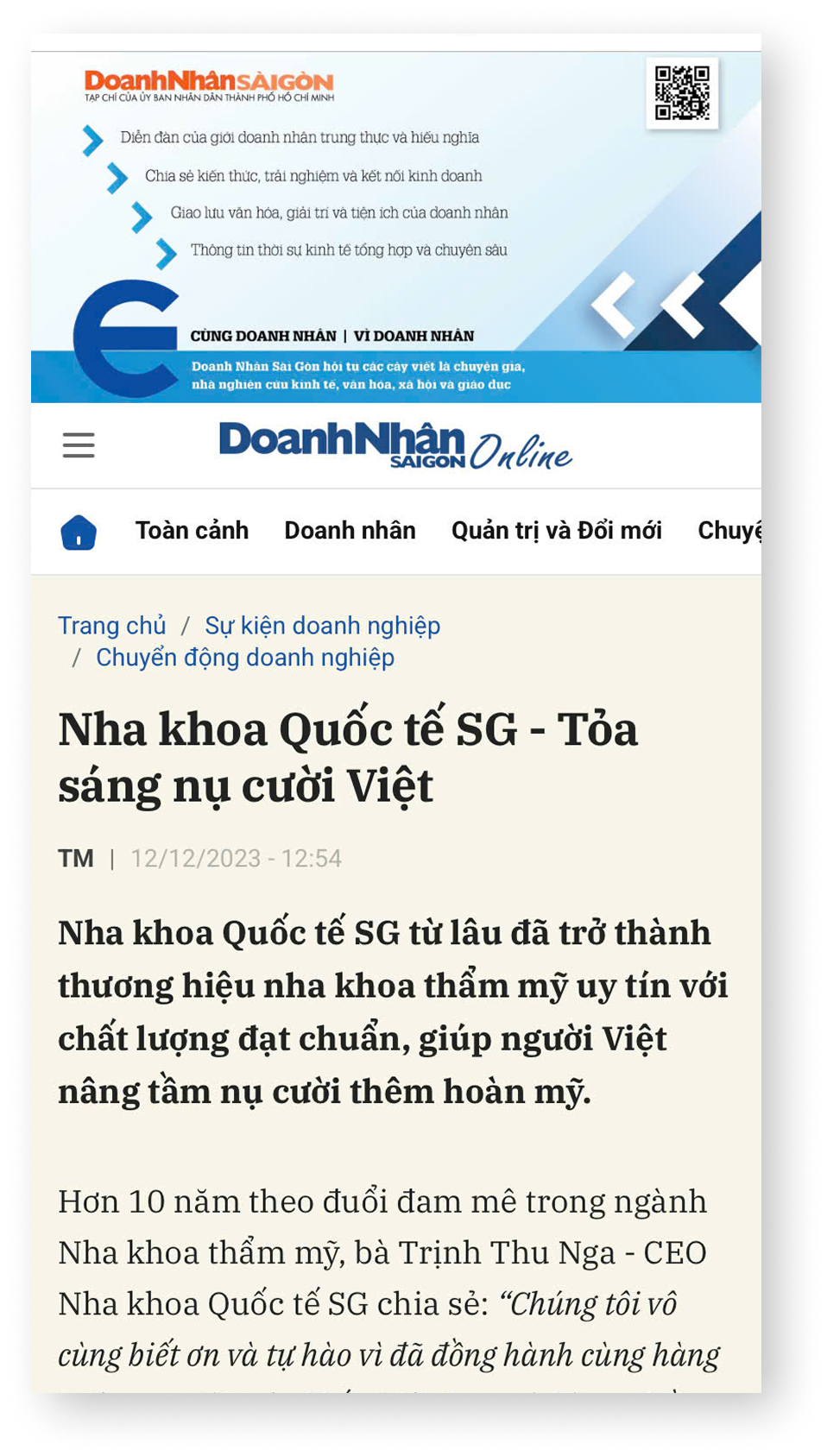 Báo doanh nhân online