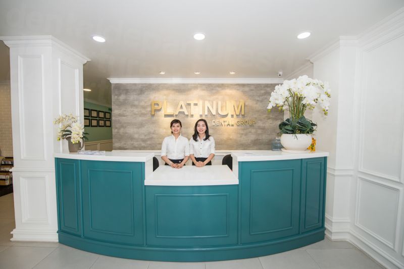 Nha Khoa Quốc Tế Sài Gòn Khu vực đón khách tại nha khoa cao cấp Platinum Dental