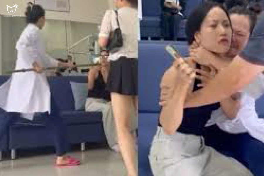 Nha Khoa Quốc Tế Sài Gòn Bà chủ nha khoa có thái độ hung hãn và dùng hung khí đe dọa khách hàng