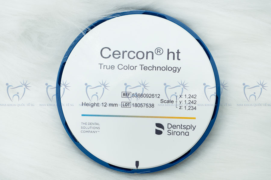 Phôi răng sứ toàn sứ Cercon HT tại Nha Khoa Quốc Tế SG