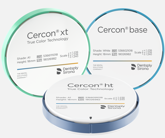 Các dòng phôi răng sứ Cercon phổ biến