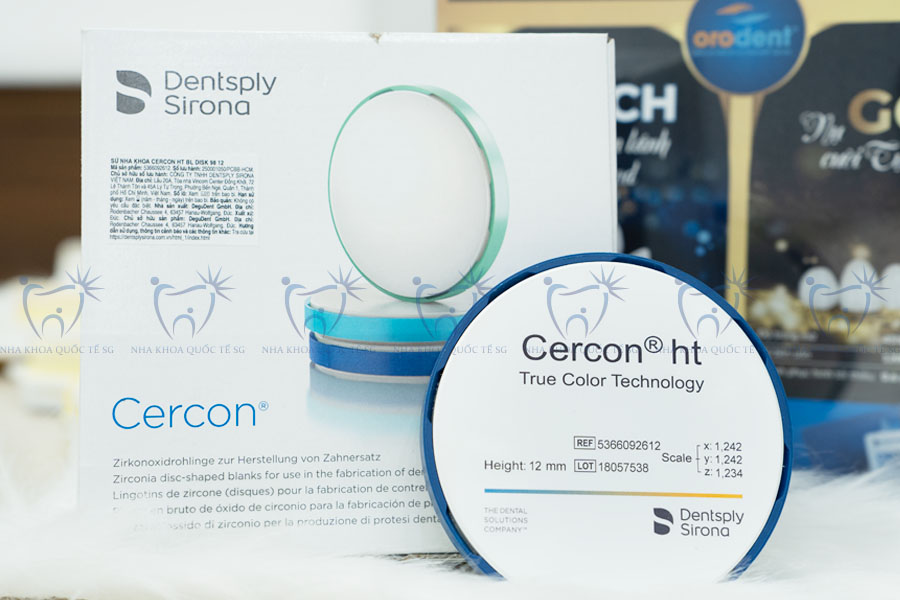 Phôi sứ chính hãng Cercon HT tại Nha Khoa Quốc Tế SG