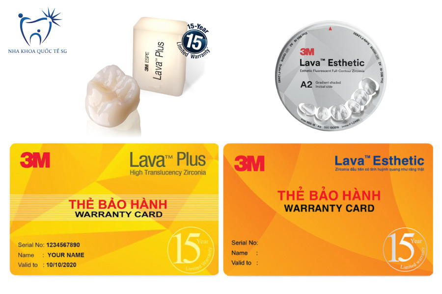 Nha Khoa Quốc Tế Sài Gòn Thẻ bảo hành răng sứ Lava chính hãng